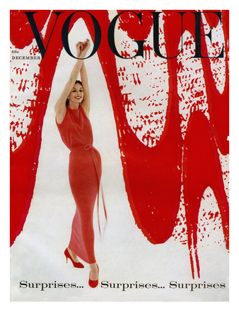 Vogue Cover - December 1958 by William Bell Pricing Limited Edition Print image