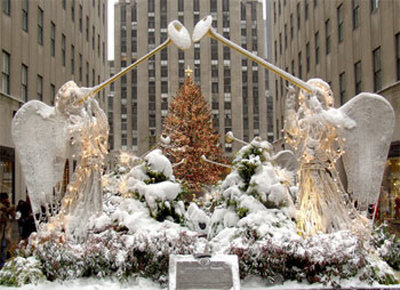 Angels At Rockefeller Center by Igor Maloratsky Pricing Limited Edition Print image