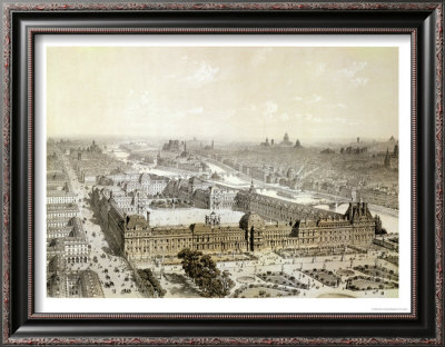 The Finished Louvre And The New Rue De Rivoli by Pierre Chapuis Pricing Limited Edition Print image