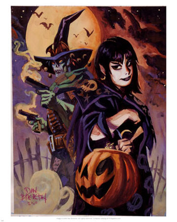 Halloween Girl And The Gunwitch by Dan Brereton Pricing Limited Edition Print image