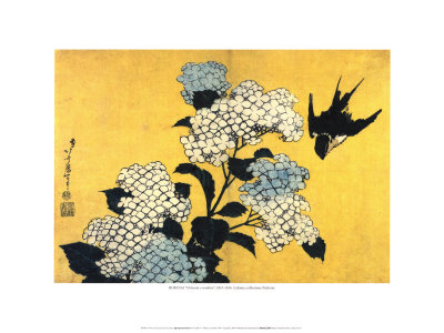 Hydrangea And Swallow by Katsushika Hokusai Pricing Limited Edition Print image