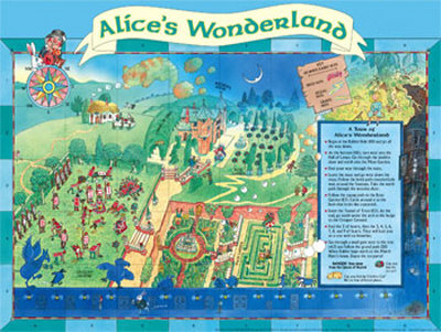 Map Of Alice's Wonderland by Peter Joyce Pricing Limited Edition Print image