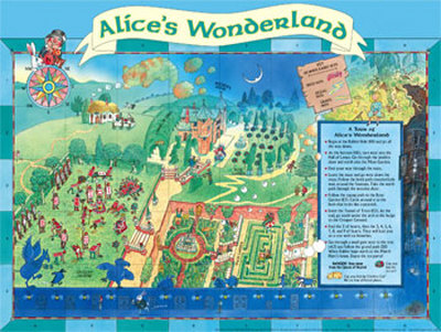 Map Of Alice's Wonderland by Peter Joyce Pricing Limited Edition Print image