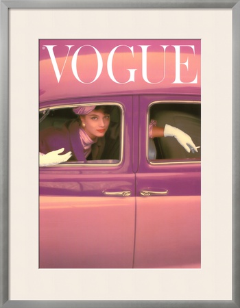 Vogue - Autumn Fuchsia, 1957 by Norman Parkinson Pricing Limited Edition Print image