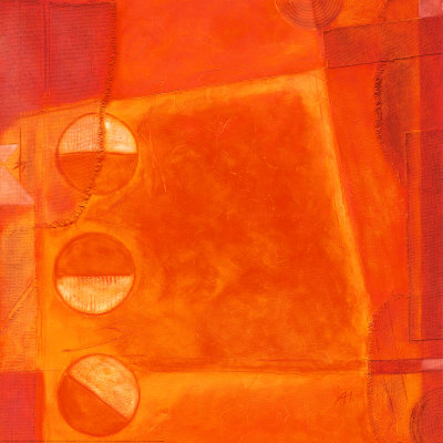 Semi-Circles In Orange I by Alejandro Manuel Pricing Limited Edition Print image