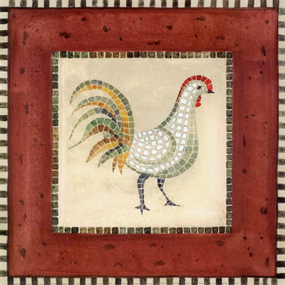 Mosaic Rooster Ii by Katharine Gracey Pricing Limited Edition Print image