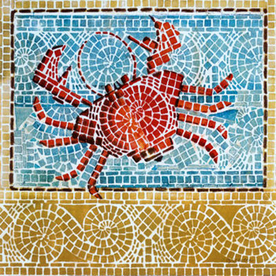 Mosaic Crab by Susan Gillette Pricing Limited Edition Print image