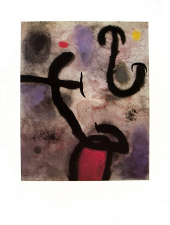 Femme Et Oiseaux, 1964 by Joan Miró Pricing Limited Edition Print image