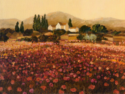 Evening Light, Languedoc by Hazel Barker Pricing Limited Edition Print image