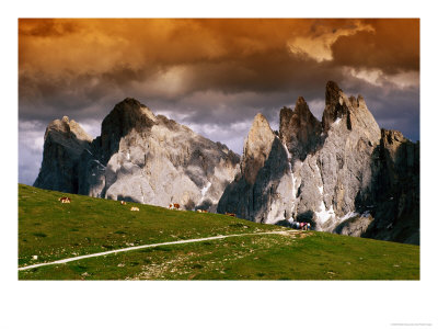 Brogles Scharte (Pass), Geisler Gruppe (The Odle), Dolomites, Italy by Witold Skrypczak Pricing Limited Edition Print image