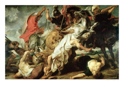 The Lion Hunt, 1621 by Peter Paul Rubens Pricing Limited Edition Print image