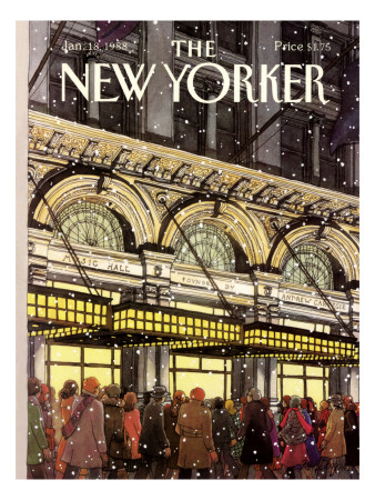 The New Yorker Cover - January 18, 1988 by Roxie Munro Pricing Limited Edition Print image