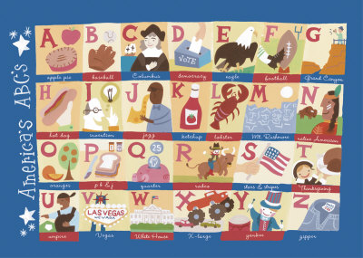 America's Alphabet by Catrina Genovese Pricing Limited Edition Print image