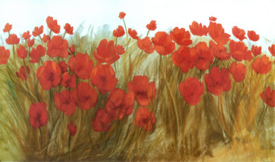 Red Poppies by Cuca Garcia Pricing Limited Edition Print image