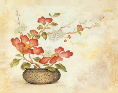 Cinnabar Florals by Janet Brignola-Tava Pricing Limited Edition Print image