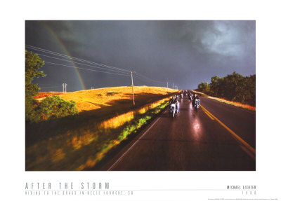 After The Storm, Riding To The Drags In Belle Fourche, South Dakota, 1980 by Michael Lichter Pricing Limited Edition Print image