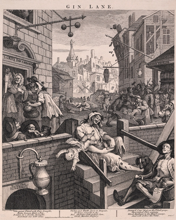 Gin Lane by William Hogarth Pricing Limited Edition Print image