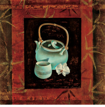 Bamboo Tea by Fabrice De Villeneuve Pricing Limited Edition Print image