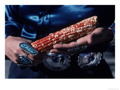 Native American Woman Prepares For A Corn Dance by Ira Block Pricing Limited Edition Print image