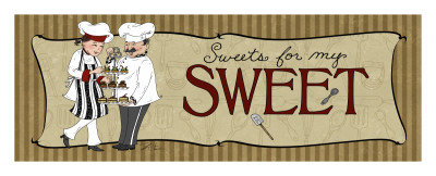 Sweets For My Sweet Sign by Shari Warren Pricing Limited Edition Print image