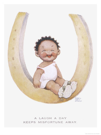 Laugh A Day Keeps Misfortune Away by Mabel Lucie Pricing Limited Edition Print image