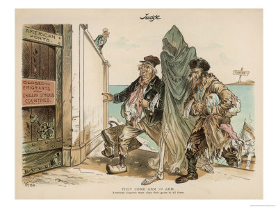 Foreign Workers Come Arm In Arm With Asiatic Cholera by Victor Pricing Limited Edition Print image