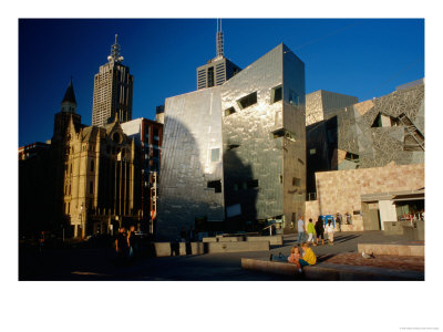 Federation Square And City Buildings, Melbourne, Australia by Dallas Stribley Pricing Limited Edition Print image
