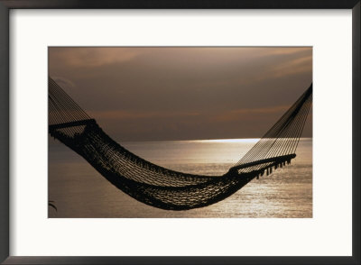 Hammock At Sunset, Western Division, Fiji by Phil Weymouth Pricing Limited Edition Print image