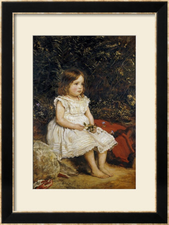 Portrait Of Eveline Lees As A Child, 1875 by John Everett Millais Pricing Limited Edition Print image