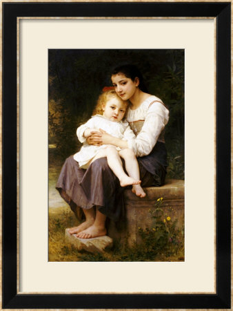 The Eldest Sister, 1886 by William Adolphe Bouguereau Pricing Limited Edition Print image