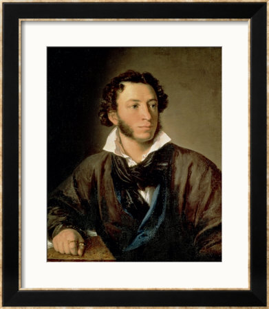 Portrait Of Alexander Pushkin (1799-1837) by Vasili Andreevich Tropinin Pricing Limited Edition Print image