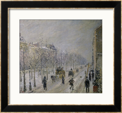 The Effect Of Snow On The Boulevard's Appearance by Camille Pissarro Pricing Limited Edition Print image