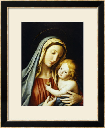 The Madonna And Child by Giovanni Battista Salvi Da Sassoferrato Pricing Limited Edition Print image