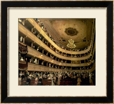 The Auditorium Of The Old Castle Theatre, 1888 by Gustav Klimt Pricing Limited Edition Print image