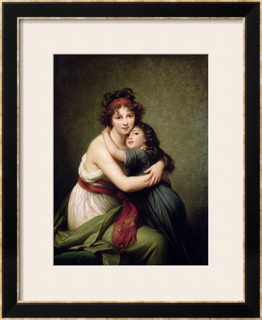 Madame Vigee-Lebrun And Her Daughter, Jeanne-Lucie-Louise (1780-1819) 1789 by Elisabeth Louise Vigee-Lebrun Pricing Limited Edition Print image