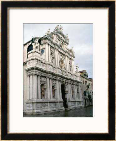 Facade Of The Santa Maria Del Giglio, Built In 1680-83, With Sculptures Done By Giusto Le Court by Giuseppe Sardi Pricing Limited Edition Print image