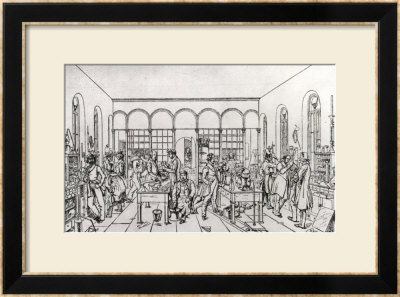View Of The Chemistry Laboratory Of Baron Justus Von Liebig At Giessen by Carl Friedrich Wilhelm Trautschold Pricing Limited Edition Print image