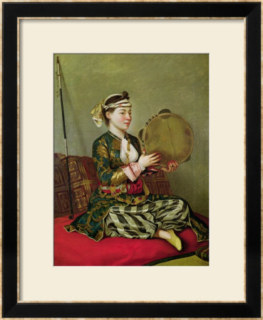 Turkish Woman With A Tambourine by Jean-Etienne Liotard Pricing Limited Edition Print image