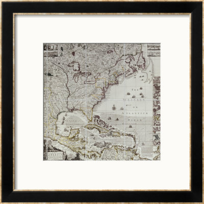 A Map Of The British Empire In America, Circa 1734 by Henry Popple Pricing Limited Edition Print image