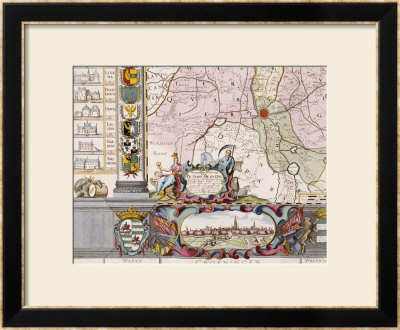 Large Wall Map Of Groningen, Circa 1746 by Coenders Van Helpen Pricing Limited Edition Print image