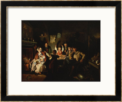 The Game Of Draughts, 1846 by William Henry Knight Pricing Limited Edition Print image