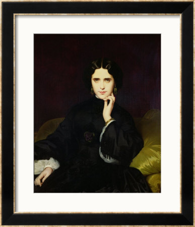 Portrait Of Jeanne De Tourbay (1837-1908) 1862 by Eugene Emmanuel Amaury-Duval Pricing Limited Edition Print image