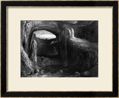 Virgil (70-19 Bc) And Dante Entering Hell, Illustration From The Divine Comedy by Gustave Doré Pricing Limited Edition Print image