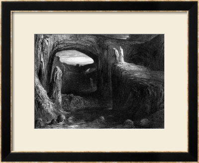 Virgil (70-19 Bc) And Dante Entering Hell, Illustration From The Divine Comedy by Gustave Dore Pricing Limited Edition Print image