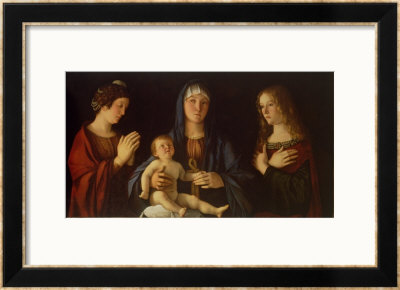 Virgin And Child With St. Catherine And Mary Magdalene, Circa 1500 by Giovanni Bellini Pricing Limited Edition Print image