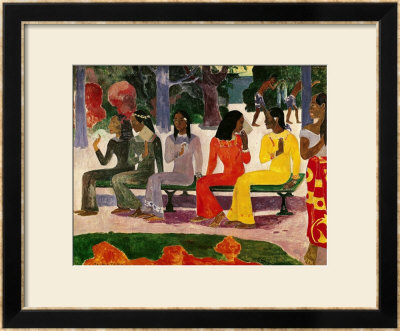 Ta Matete (We Shall Not Go To Market Today) 1892 by Paul Gauguin Pricing Limited Edition Print image