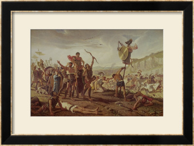 Marius Triumphing Over The Cimbri by Saverio Altamura Pricing Limited Edition Print image