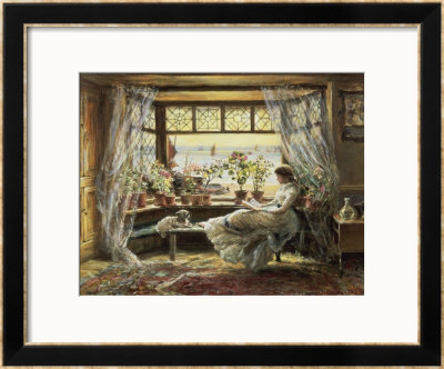 Hastings Reading By The Window by Charles James Lewis Pricing Limited Edition Print image