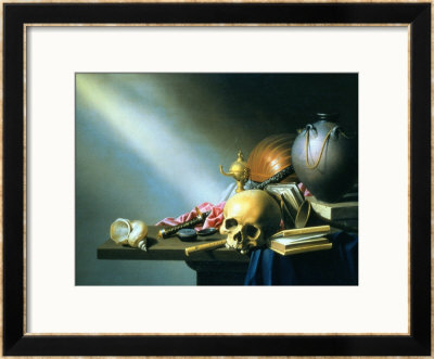Still Life: An Allegory Of The Vanities Of Human Life, Circa 1640 by Harmen Van Steenwyck Pricing Limited Edition Print image