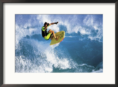 Surfer In Mid-Air by Brian Bielmann Pricing Limited Edition Print image